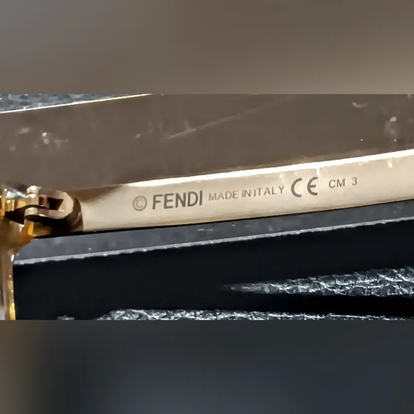 FENDI BROWN TORTOISE/ GOLD - Picture 3 of 10